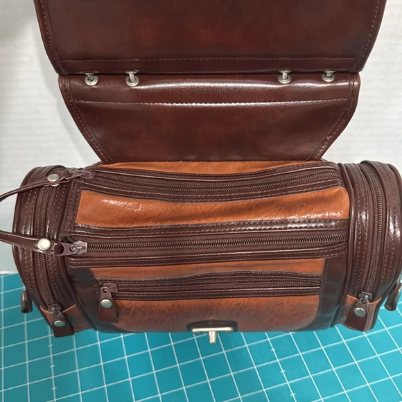 Vintage Brown Leather Camera/Doctor Bag Crossbody #Steampunk - Picture 11 of 15